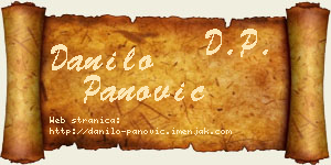 Danilo Panović vizit kartica